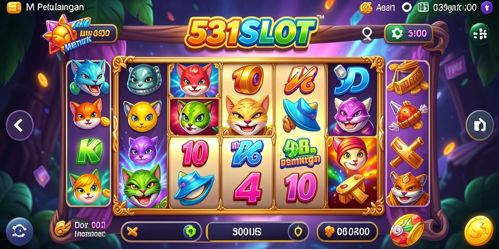 Screenshot utama 531SLOT menampilkan aksi gameplay slot yang seru.
