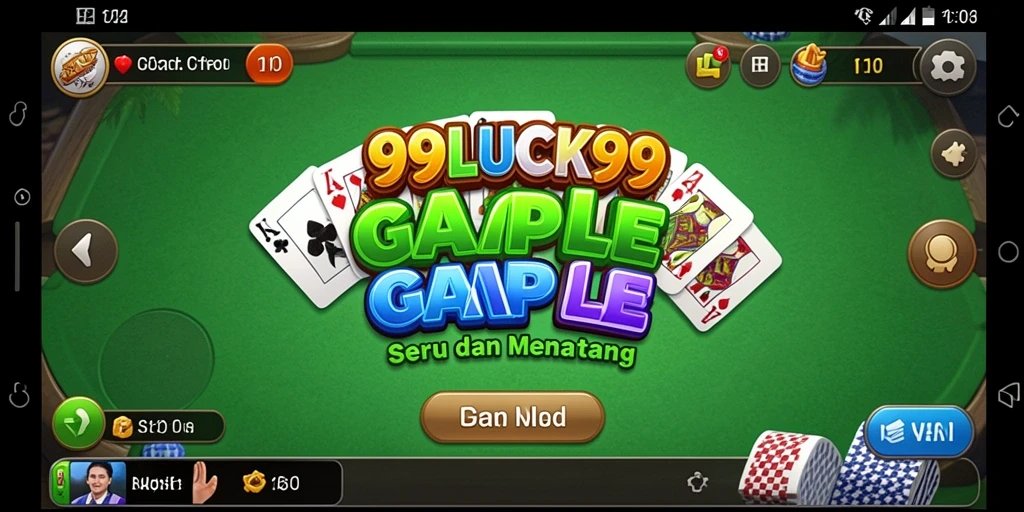 Gameplay seru Gaple di 99LUCK99
