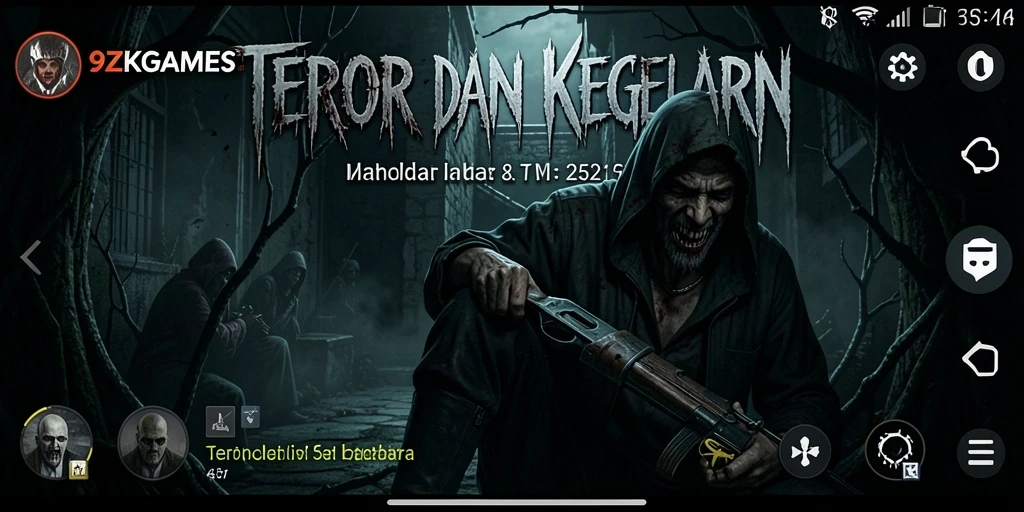 Gameplay menakutkan dengan suasana kegelapan yang mencekam.