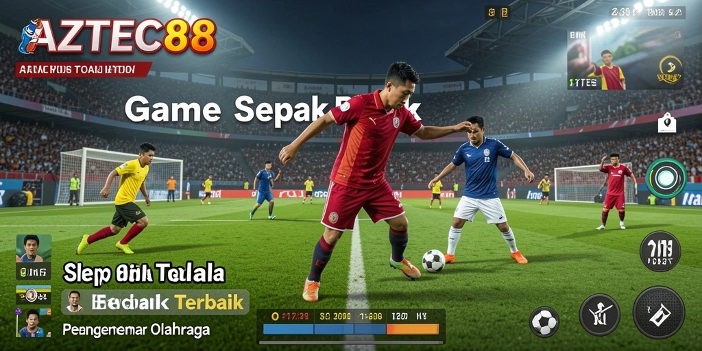 Tampilan gameplay AZTEC88 yang menakjubkan dalam pertandingan sepak bola.
