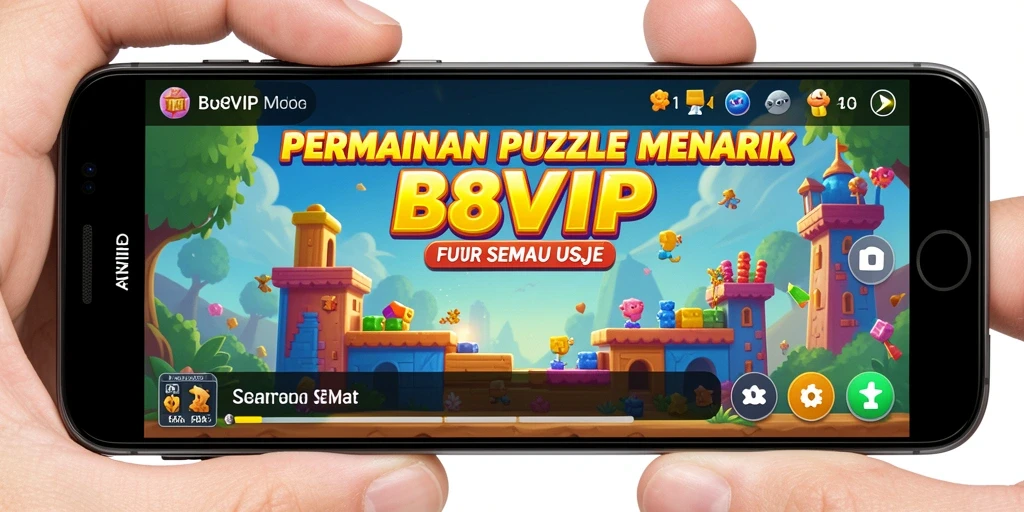 Tangkapan layar permainan B8VIP dengan berbagai level dan tantangan Puzzle.