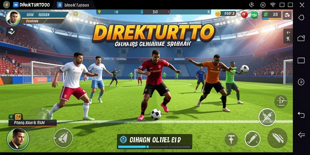 Tampilan gameplay <strong>DIREKTURTOTO</strong> yang penuh aksi dan interaksi olahraga.