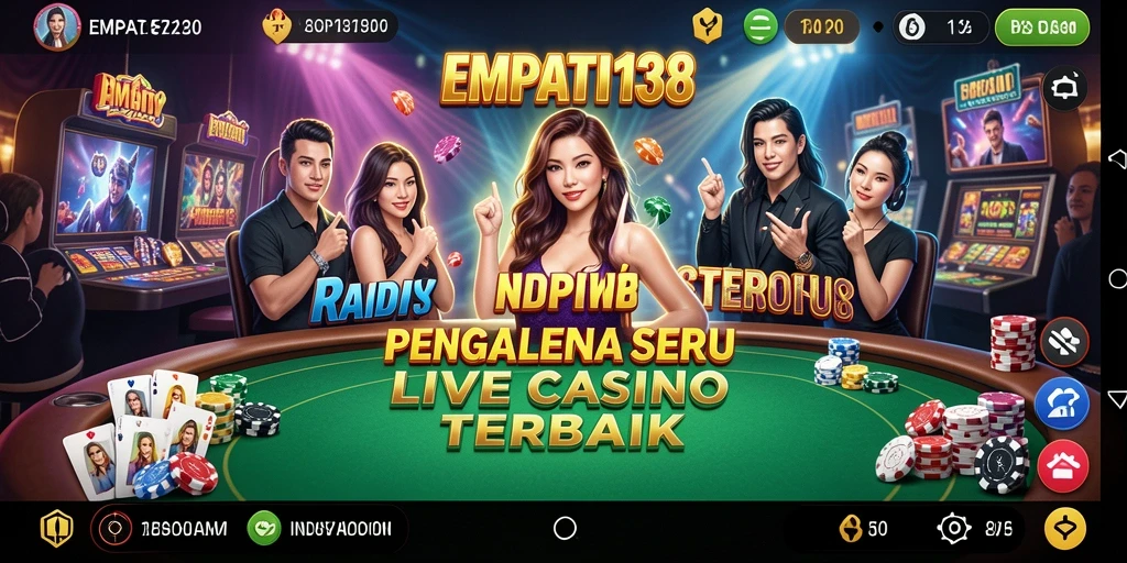 Tampilan gameplay Live Casino yang mendebarkan di EMPATI138.