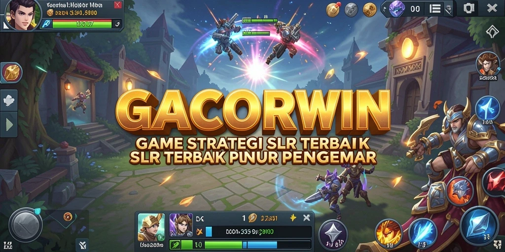 Screenshot gameplay <strong>GACORWIN</strong> menunjukkan pertempuran strategis yang seru.