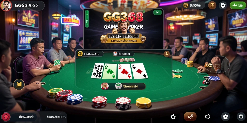 Tampilan gameplay menarik dari GG368 dalam permainan Poker.