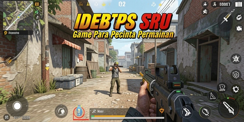 Tampilan gameplay IDEBET menunjukkan aksi mendebarkan dalam arena TPS.