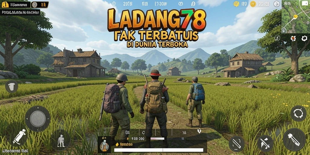 Screenshot gameplay <strong>LADANG78</strong> yang menunjukkan kebebasan menjelajahi dunia Open World.