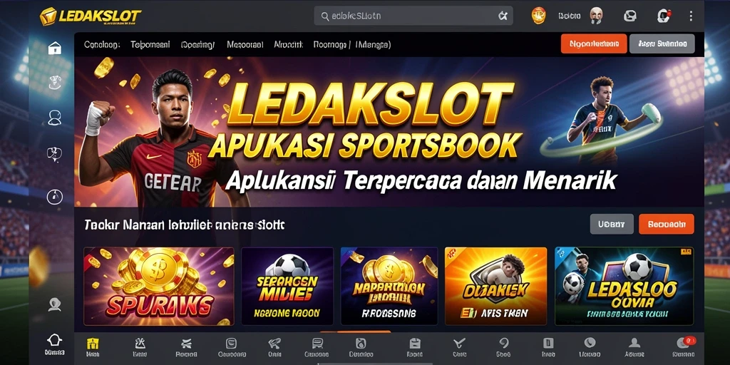 Tampilan menarik dari gameplay LEDAKSLOT dalam taruhan olahraga.