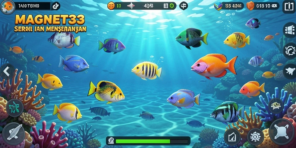 Tampilan gameplay MAGNET33 yang memukau dengan aksi Tembak Ikan.
