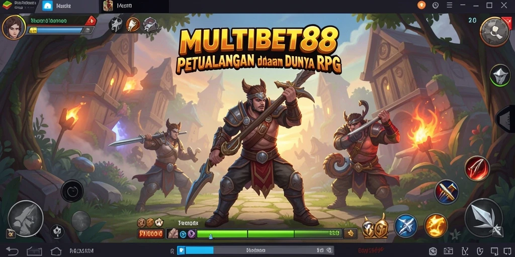 Tampilan gameplay menegangkan dalam MULTIBET88 dengan aksi RPG seru.