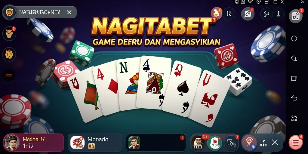 Tampilan gameplay NAGITABET yang menarik saat bermain Domino.