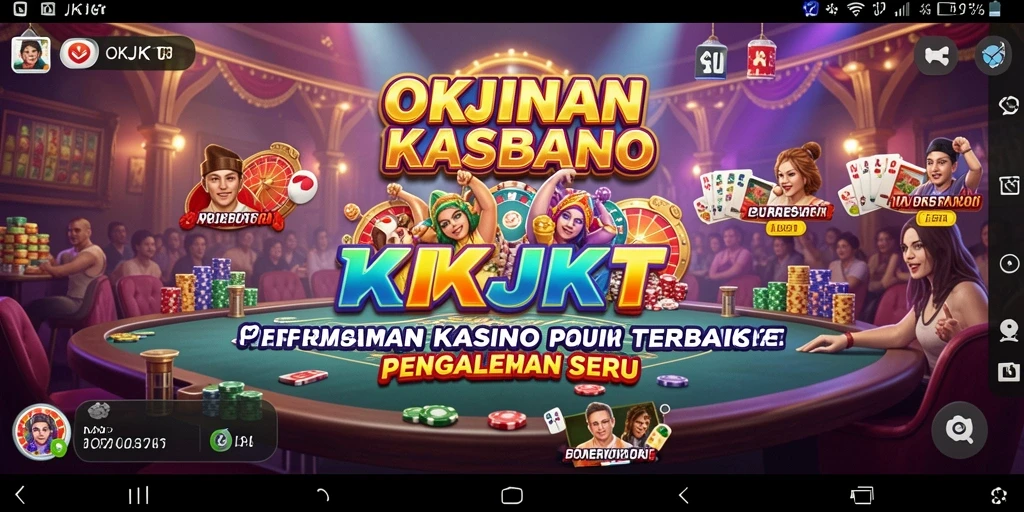Screenshot OKJKT menampilkan gameplay Kasino yang penuh warna dan menarik.