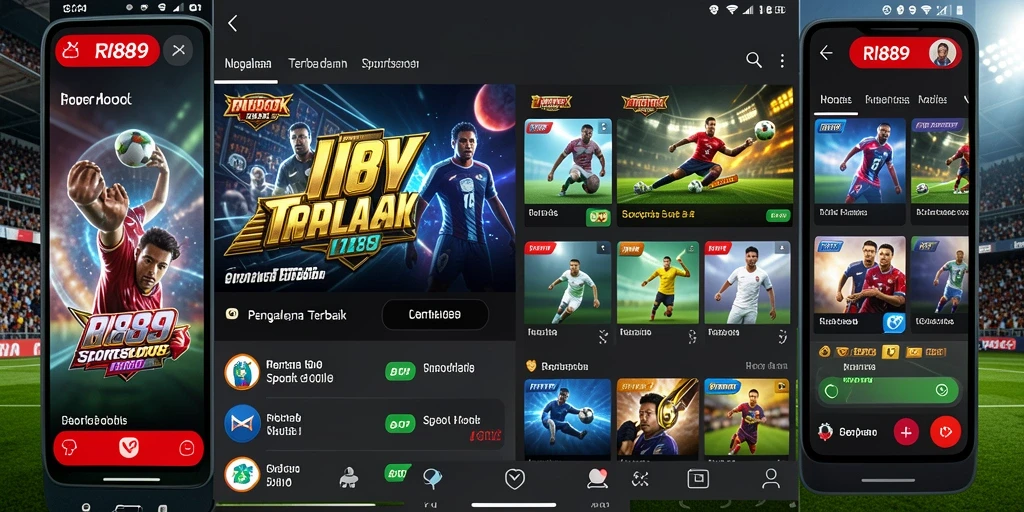 Tampilan gameplay Sportsbook RI889 saat bertaruh secara langsung.
