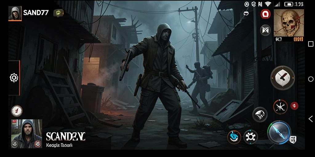 Gameplay menakutkan dalam SAND77 yang penuh dengan misteri.