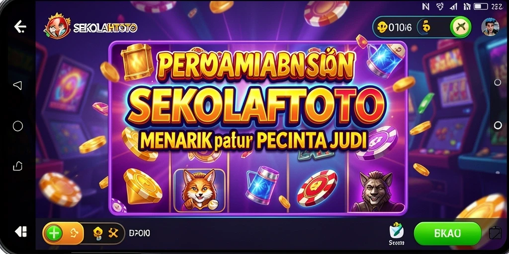 Screenshot gameplay SEKOLAHTOTO menampilkan pengalaman bermain Slot yang seru.