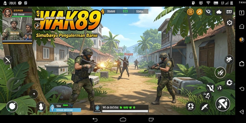 Tangkapan layar pengalaman gameplay WAK89 dalam dunia simulasi.