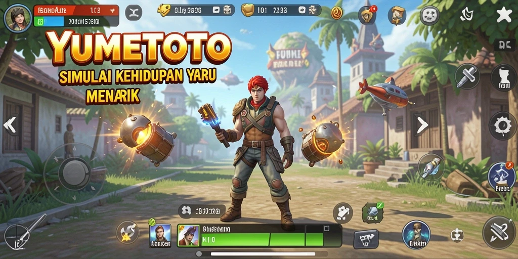 Tampilan game YUMETOTO yang menarik dan interaktif.