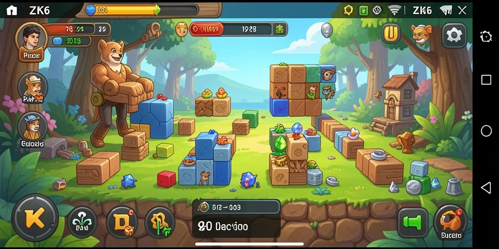 Tampilan gameplay ZK6 yang menantang dan menarik.